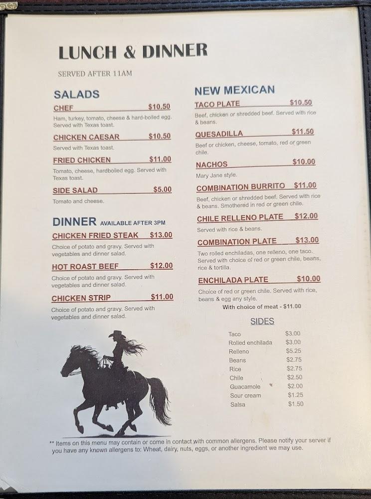 Smokey's Cafe Menu image 2